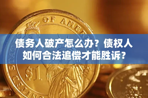 北京债务人破产怎么办？债权人如何合法追偿才能胜诉？