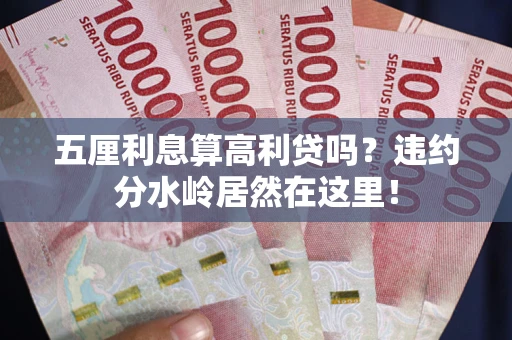 北京五厘利息算高利贷吗？违约分水岭居然在这里！