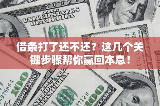 北京借条打了还不还？这几个关键步骤帮你赢回本息！