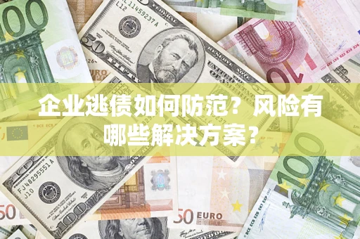 北京企业逃债如何防范？风险有哪些解决方案？