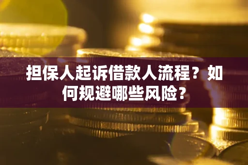 北京担保人起诉借款人流程？如何规避哪些风险？