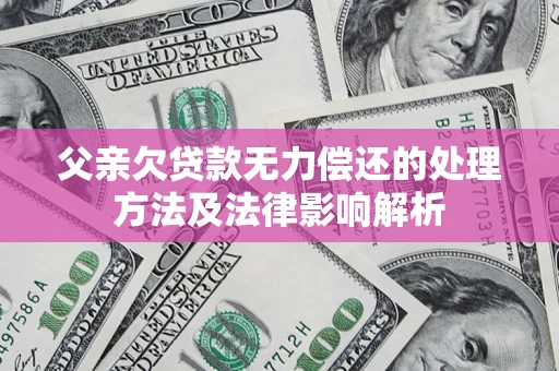 北京父亲欠贷款无力偿还的处理方法及法律影响解析